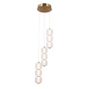 Italux PND-34362-9-HBR-OPAL LED závesné stropné svietidlo Ganti | 20W LED | 2170lm | 3000K