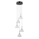 Italux PND-34374-5-BK LED závesné stropné svietidlo Montiela | 25W LED | 1286lm | 3000K