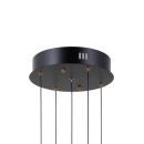 Italux PND-34374-5-BK LED závesné stropné svietidlo Montiela | 25W LED | 1286lm | 3000K