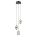 Italux PND-34375-3-BK LED závesné stropné svietidlo Alani | 15W LED | 1170lm | 3000K