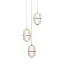 Italux PND-34375-3-BK LED závesné stropné svietidlo Alani | 15W LED | 1170lm | 3000K