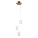 Italux PND-34375-3-HBR LED závesné stropné svietidlo Alani | 15W LED | 1170lm | 3000K