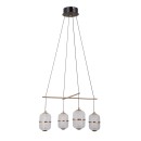 Italux PND-34375-4-BK LED závesné stropné svietidlo Alani | 24W LED | 1931lm | 3000K