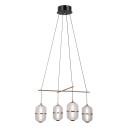 Italux PND-34375-4-BK LED závesné stropné svietidlo Alani | 24W LED | 1931lm | 3000K