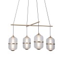 Italux PND-34375-4-BK LED závesné stropné svietidlo Alani | 24W LED | 1931lm | 3000K