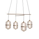 Italux PND-34375-4-HBR LED závesné stropné svietidlo Alani | 24W LED | 1931lm | 3000K