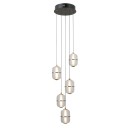 Italux PND-34375-5-BK LED závesné stropné svietidlo Alani | 28W LED | 2184lm | 3000K