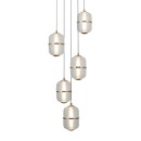 Italux PND-34375-5-BK LED závesné stropné svietidlo Alani | 28W LED | 2184lm | 3000K