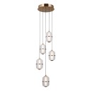 Italux PND-34375-5-HBR LED závesné stropné svietidlo Alani | 28W LED | 2184lm | 3000K