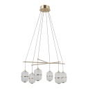 Italux PND-34375-6-HBR LED závesné stropné svietidlo Alani | 32W LED | 2496lm | 3000K