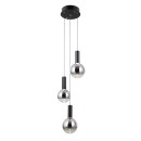 Italux PND-34378-3S-BK LED závesné stropné svietidlo Strela | 15W LED | 1188lm | 3000K