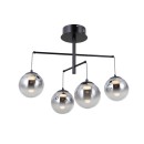 Italux PND-34381-4-BK LED závesné stropné svietidlo Velada | 20W LED | 1810lm | 3000K