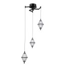 Italux PND-34395-3-BK LED závesné stropné svietidlo Fuente | 15W LED | 1108lm | 3000K