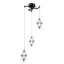 Italux PND-34395-3-BK LED závesné stropné svietidlo Fuente | 15W LED | 1108lm | 3000K