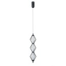 Italux PND-34403-3V-BK LED závesné stropné svietidlo Sevil | 15W LED | 1068lm | 3000K