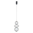 Italux PND-344221-3V-BK LED závesné stropné svietidlo Rabel | 10W LED | 713lm | 3000K