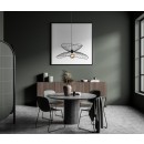 Italux PND-34429-1-BK závesné stropné svietidlo Galia E27