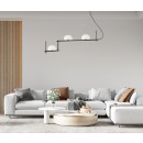 Italux PND-357783-BK+W závesné stropné svietidlo Kernio | 3x25W G9