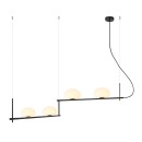 Italux PND-357784-BK+W závesné stropné svietidlo Kernio | 4x25W G9