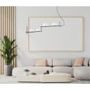 Italux PND-357784-BK+W závesné stropné svietidlo Kernio | 4x25W G9
