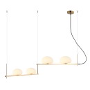 Italux PND-357784-BRO+W závesné stropné svietidlo Kernio | 4x25W G9