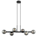 Italux PND-38679-6-BK+SG závesné stropné svietidlo Olbia E27