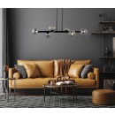 Italux PND-38679-6-BK+SG závesné stropné svietidlo Olbia E27