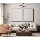 Italux PND-4025-6-BL prisadené stropné svietidlo Piansi | 6x40W E27