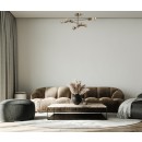 Italux PND-4025-6-HBR prisadené stropné svietidlo Piansi | 6x40W E27