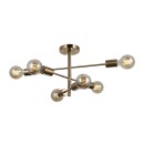 Italux PND-4025-6-HBR prisadené stropné svietidlo Piansi | 6x40W E27