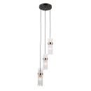 Italux PND-40760-3-BK-HBR závesné stropné svietidlo Taraso E14