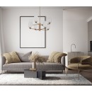 Italux PND-4215-8A-HBR-SAT závesné stropné svietidlo Perano | 8x5W G9