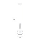 Italux PND-42361-1-BRO-AMB závesné stropné svietidlo Favera | 1x40W E27