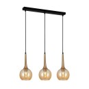 Italux PND-42361-3-BRO-AMB závesné stropné svietidlo Favera | 3x40W E27
