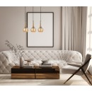 Italux PND-42361-3-BRO-AMB závesné stropné svietidlo Favera | 3x40W E27