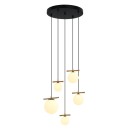 Italux PND-463325A-BRO+W závesné stropné svietidlo Merseta E14