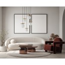 Italux PND-463325A-BRO+W závesné stropné svietidlo Merseta E14