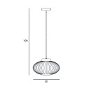 Italux PND-52376-1-BK závesné stropné svietidlo Groste | 1x40W E27
