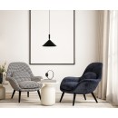 Italux PND-541101-BK závesné stropné svietidlo Drello | 1x40W E27