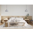 Italux PND-54637-1-BK-SG závesné stropné svietidlo Ainale | 7W G9 | čierna | dymová