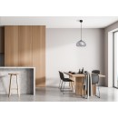 Italux PND-54637-1-BK-SG závesné stropné svietidlo Ainale | 7W G9 | čierna | dymová