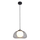 Italux PND-54637-1-BK-SG závesné stropné svietidlo Ainale | 7W G9 | čierna | dymová