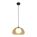 Italux 5906630853335 závesné stropné svietidlo Ainale | 7W G9 | čierna | žltá