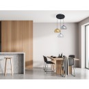 Italux 5906630853366 závesné stropné svietidlo Ainale | 7W G9 | čierna | pestrofarebná