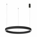 Italux PND-56215-080RPP-BK LED závesné stropné svietidlo Brasco Down | 60W integrovaný LED zdroj | 2900lm | 3000+4000K