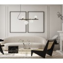 Italux PND-5622-4-BK-W závesné stropné svietidlo Reverso G9