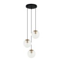 Italux PND-58867-3S-BK-BRO závesné stropné svietidlo Sarpo E27