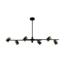 Italux PND-58892-6-BK-BRO závesné stropné svietidlo Elice GU10