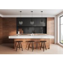 Italux PND-59769-BK-SG závesné stropné svietidlo Aprica | 40W E27 | čierna | dymová