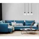 Italux PND-67594-3-BK+CL závesné stropné svietidlo Lamezia E27